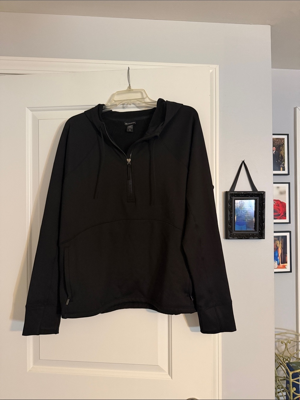 Athleta Black Pullover Hoodie